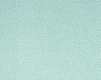 Mint Green with White Dots Fabric by the Yard, Happiest Dots Collection, RJR Fabrics, 100%  Quilting Cotton, Fat Quarters, Basics, Blenders