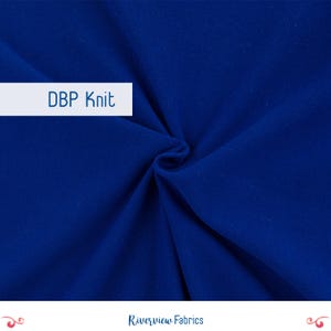 Solid Jersey Knit Fabric by the Yard, Royal Blue, Double Brushed Polyester, Fabric Merchants, Apparel Fabric, Soft, Clothing, DBP