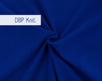 Solid Jersey Knit Fabric by the Yard, Royal Blue, Double Brushed Polyester, Fabric Merchants, Apparel Fabric, Soft, Clothing, DBP