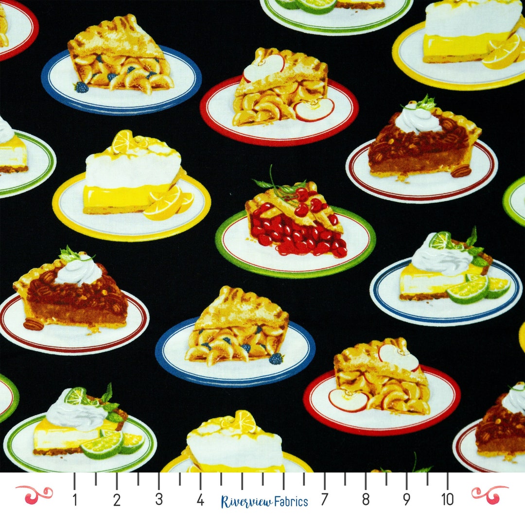 Pie Fabric by the Yard, Kiss the Cook Collection, Robert Kaufman, 100