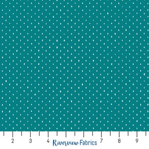 Cotton+Steel Basics - Stitch and Repeat - Teal | Cotton+Steel Fabrics | Quilting Cotton Fabric By the Yard, Fat Quarters