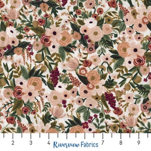 Rifle Paper Co.  Fabric By the Yard, Petite Garden Party, Pink, Garden Party Collection, 100% Quilting Cotton, Fat Quarters, Rose
