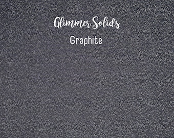 Glimmer Solids - Graphite Gray | Cloud9 Fabrics | GOTS Certified Organic Quilting Cotton Fabric By the Yard, Fat Quarters