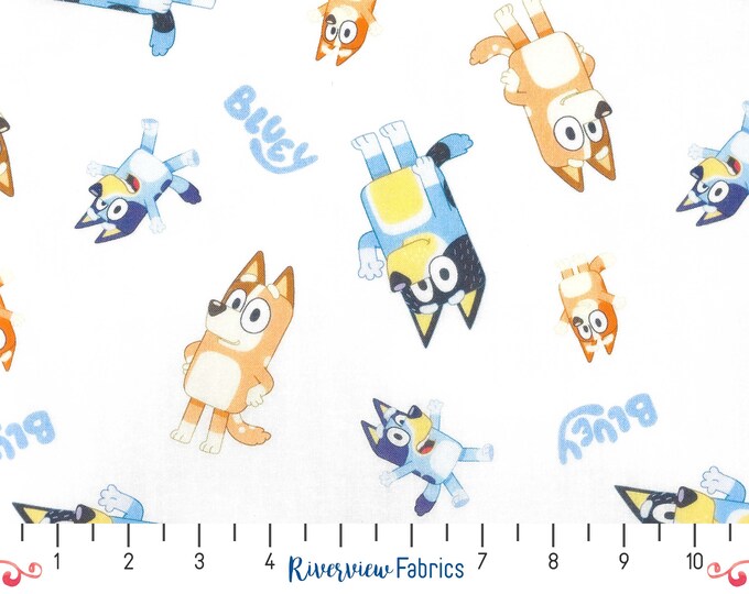 NEW NEW Bluey Bingo Polka Dot 59inch Fleece Fabric Sold by the Yard Etsy