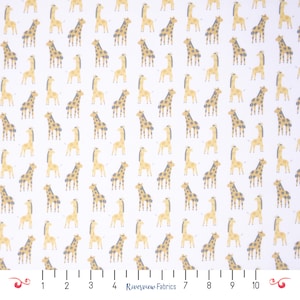 Giraffe Fabric by the Yard, Grasslands Collection, Dear Stella, 100% Quilting Cotton, Fat Quarters, Animals, Fabric for Kids