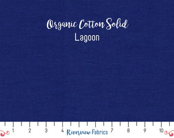 Cirrus Solids -  Lagoon | Cloud9 Fabrics | GOTS Certified Organic Quilting Cotton Fabric By the Yard, Fat Quarters