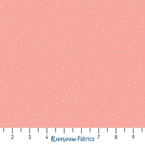 Pink Speckled Fabric By the Yard, Snow Sweet Collection, Riley Blake Designs, 100% Quilting Cotton, Fat Quarters, Blender, Discontinued