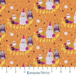 Halloweenkostuums Stof op maat gesneden: quiltkatoen, oranje