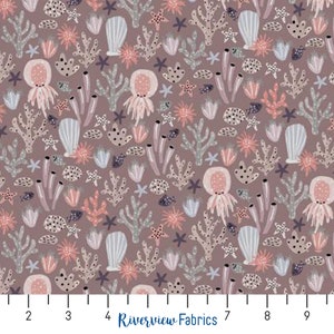 Kaikoura - Under the Sea - Sand | Cotton+Steel Fabrics | Quilting Cotton Fabric By the Yard, Fat Quarters