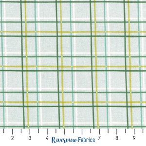 New Dawn - Plaid - Mint | Riley Blake Designs Fabric | Quilting Cotton Fabric By the Yard, Fat Quarters