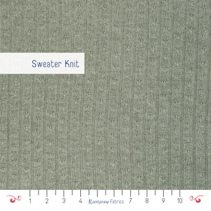 Sweater Knit Fabric by the Yard, Green, Apparel, Verhees