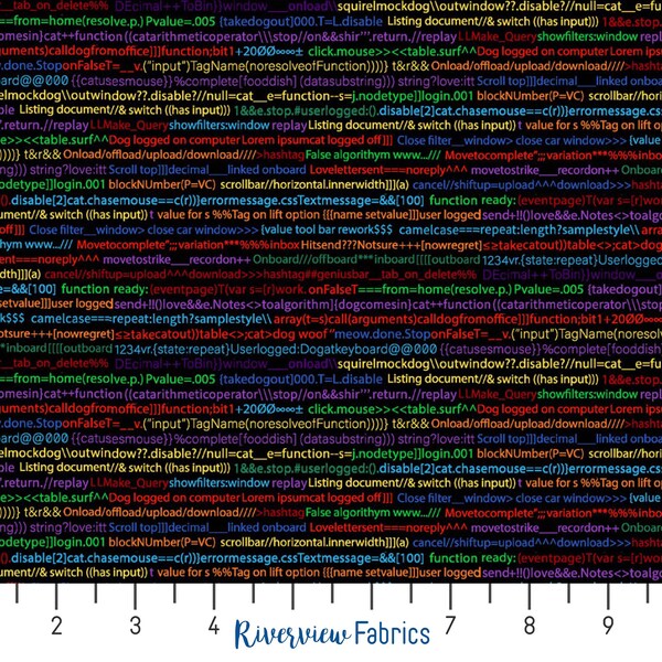 Data Point - Coding Type | StudioE Fabrics | Quilting Cotton Fabric By the Yard, Fat Quarters