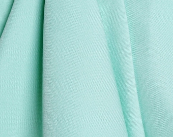 Canvas - Mint Green - Recycled Polyester | Eco-friendly Polyester Made from Recycled Plastic Bottles | Fabric By the Yard