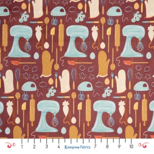 Baking Fabric by the Yard, Fall Flavors Collection, Paintbrush Studio Fabrics, 100% Quilting Cotton, Fat Quarters