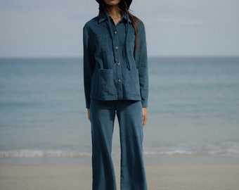 CORDUROY SAILOR JEANS Cord Wide Leg Boho Bohemian Culotte High - Etsy