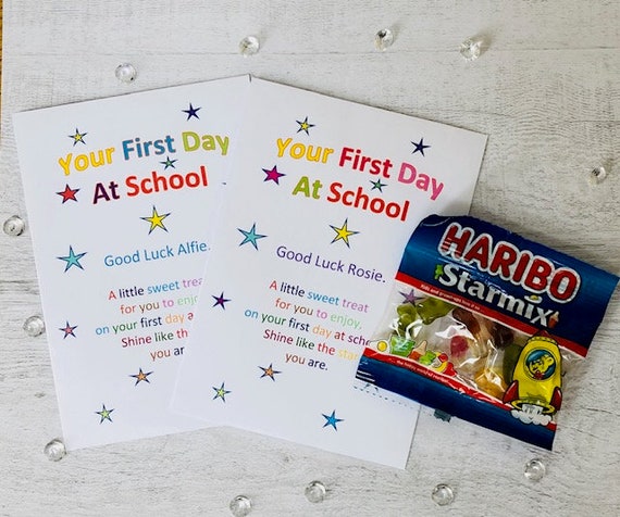 Personalised Forget Me Not Seed Good Luck 1st first day at school nursery gift