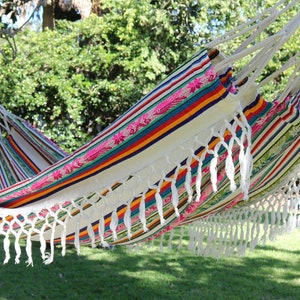 Vibrant Inca Hammock - Lightweight, Double, Handmade Ultra-Comfy for Outdoor Bliss & Relaxation