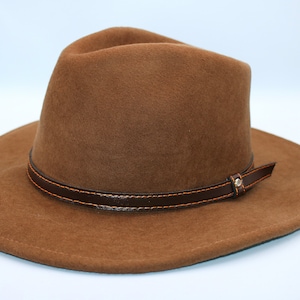 Handcrafted Fedora Felt Hat - Classic Wool, Artisan Elegance by Made By Nativos