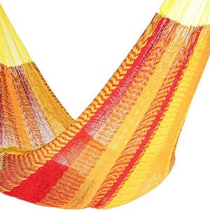 Vibrant Mayan Hammock - Lightweight, Double, Handmade Ultra-Comfy for Outdoor Bliss & Relaxation