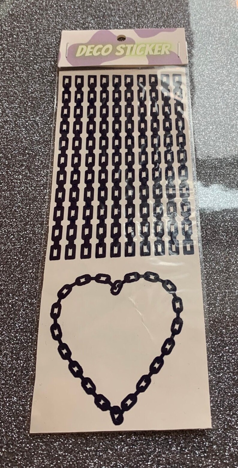 Number One Chain Sticker Deco Stickers - Etsy