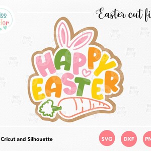 Easter SVG Cut File, EASTER svg png dxf, Easter Bunny Carrot svg, Cricut Silhouette, Happy Easter, Paper Craft Easter Decor, Easter Ornament