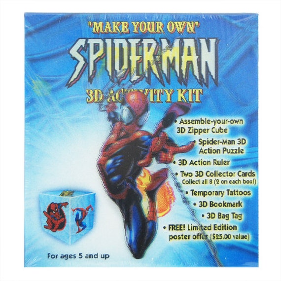 marvel spider man 3d activity box etsy