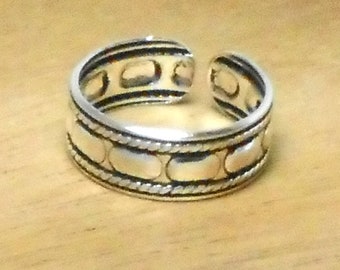Adjustable modern 925 Sterling Silver Toe Ring