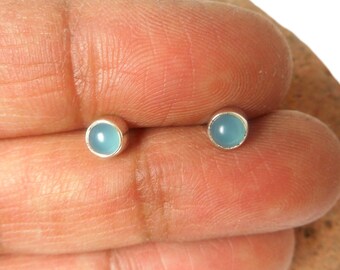 Orecchini A Bottone In Argento 925 Con Ametista - Rotondi Grandi, 9x9mm, Chiusura A Farfalla, Gioiello Donna