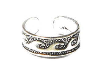 ADJUSTABLE 925 Sterling Silver TOE Ring