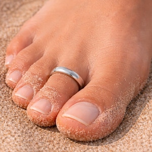 Plain Adjustable 925 Sterling Silver TOE Ring