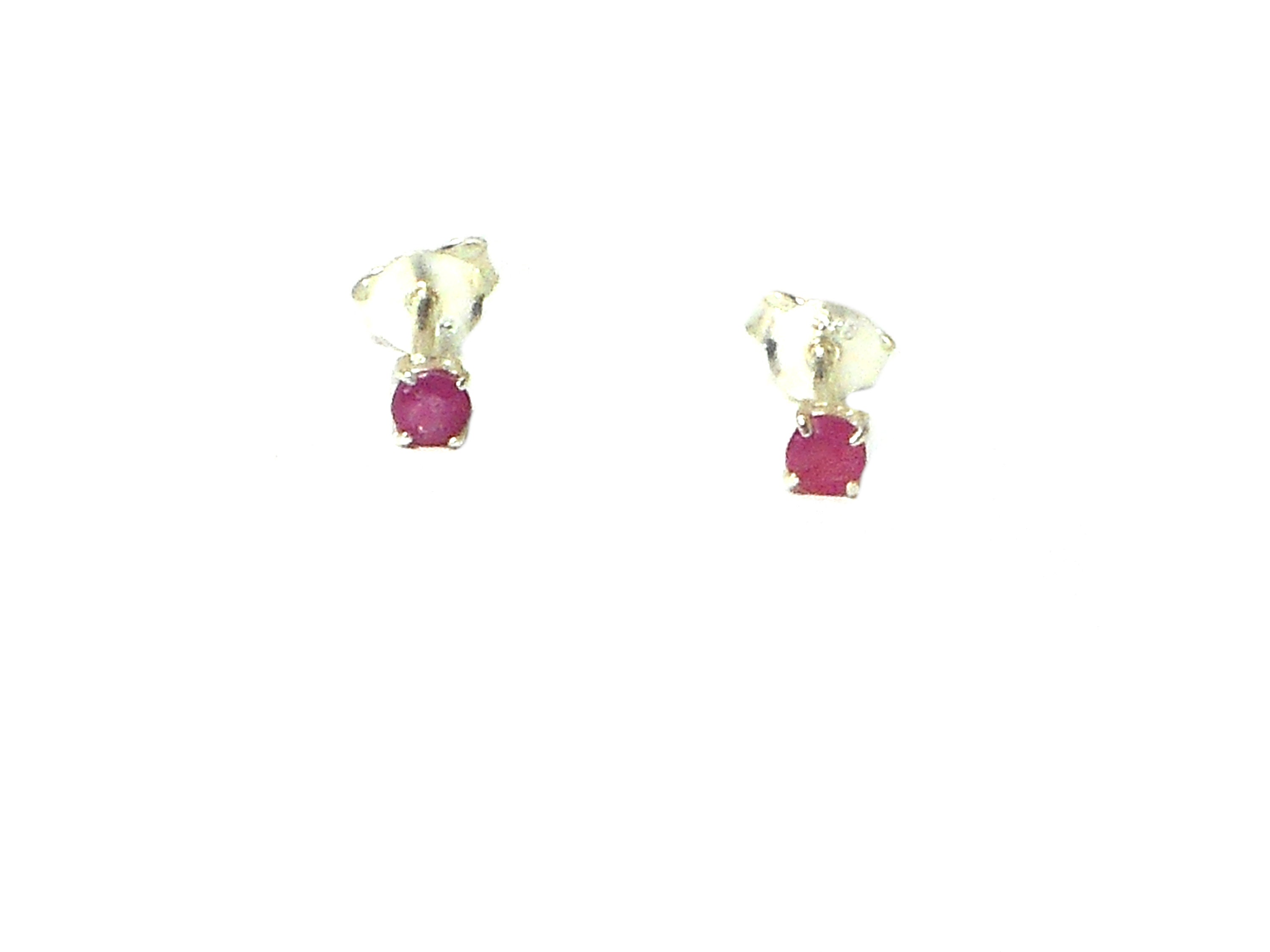 Orecchini A Bottone In Argento 925 Con Pietra Preziosa Naturale – SAMA Rotondi Piccoli 5 Mm