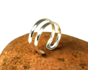 Adjustable 925 Sterling Silver Toe Ring
