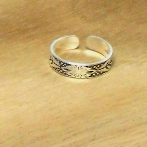 Adjustable 925 Sterling Silver Toe Ring