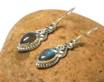 I-be, Labradorite 392824/8/S - Orecchini a goccia in argento