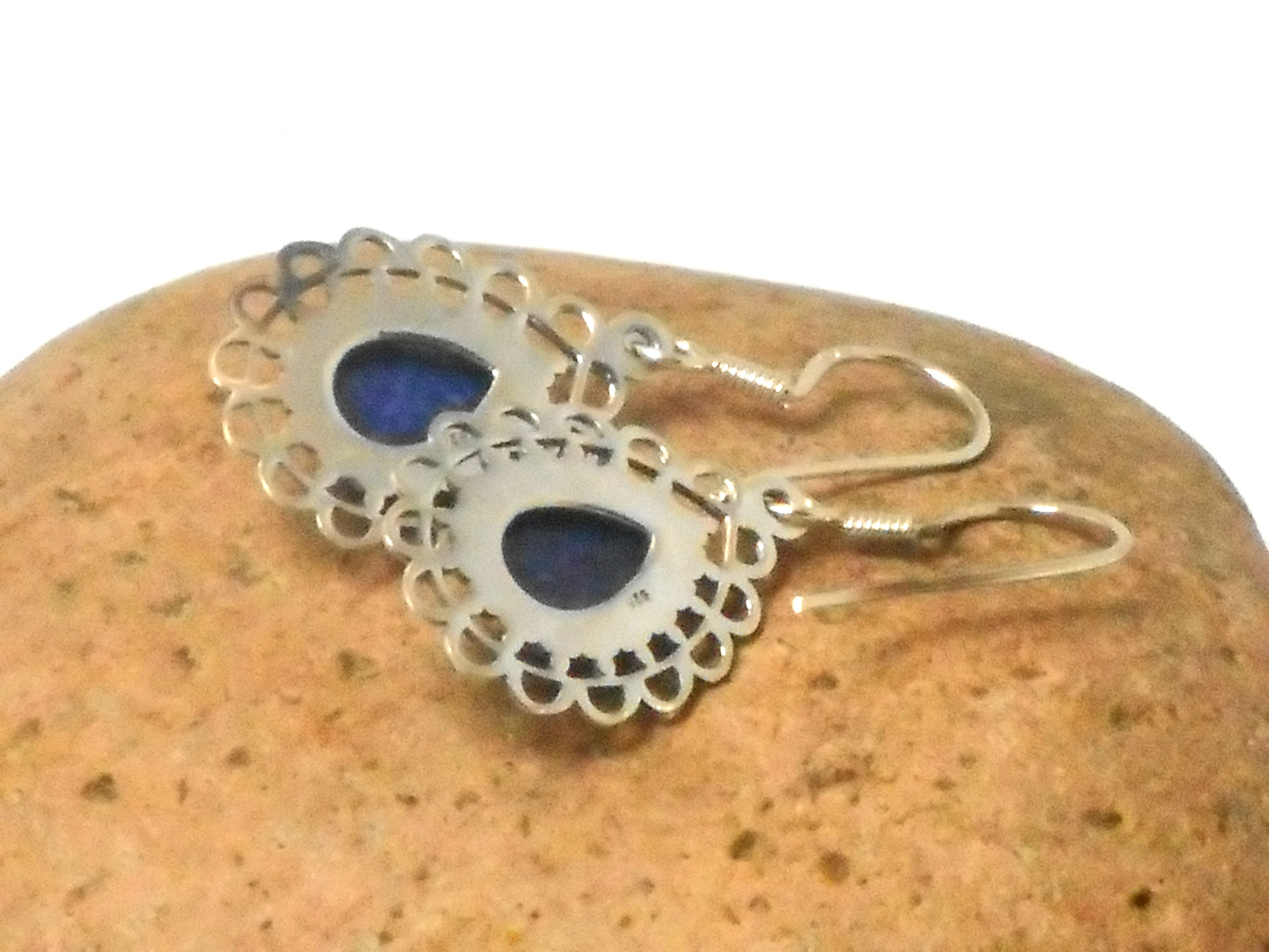 Orecchini in argento 925 Lapislazzuli set x 2 pezzi