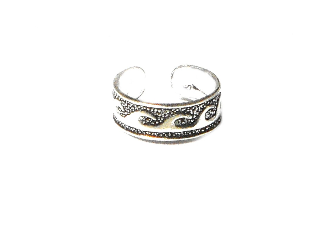 Adjustable 925 Sterling Silver Toe Ring - Etsy