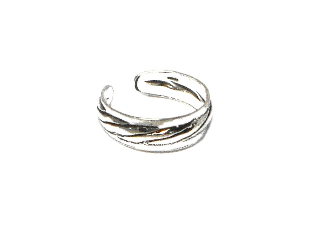 ADJUSTABLE 925 Sterling Silver TOE Ring - Etsy UK