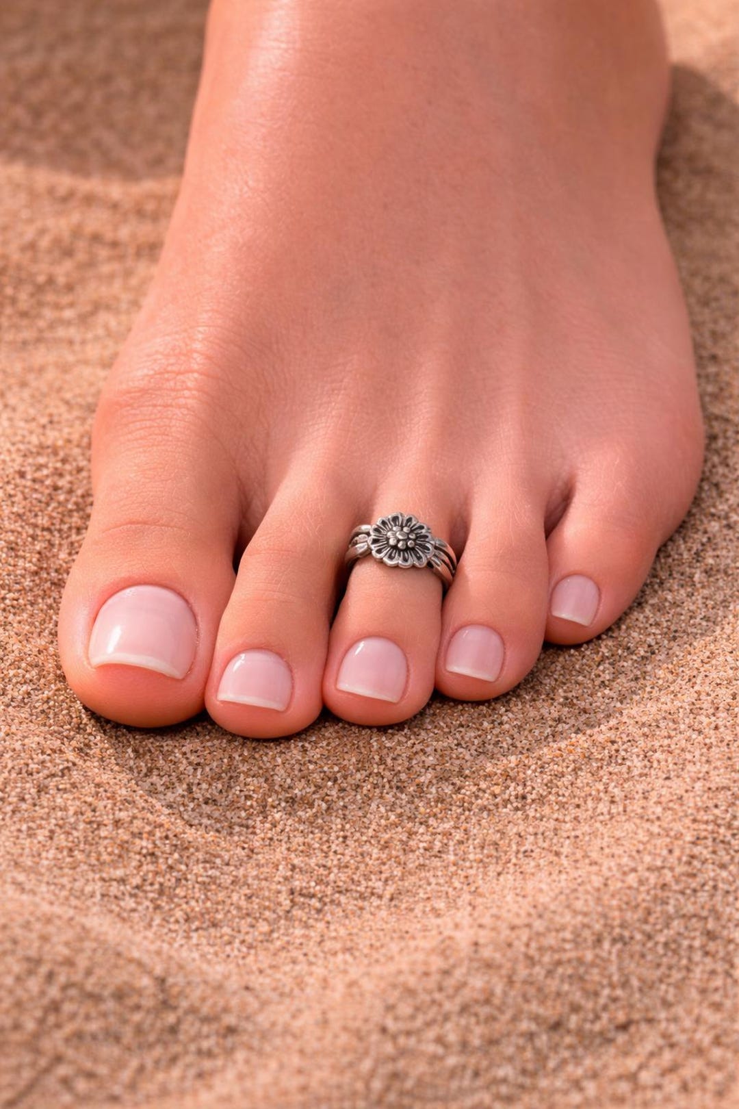 Adjustable 925 Sterling Silver Toe Ring - Etsy