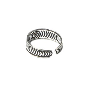 Spirale 925 Sterling Silber Zehenring Verstellbar Bild 3