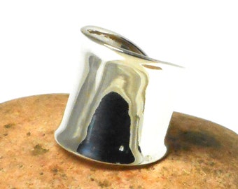 Chunky Plain Sterling Silver 925 Ring