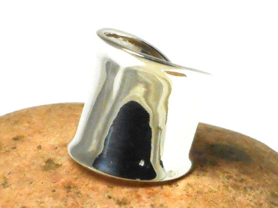 Chunky Plain Sterling Silver 925 Ring