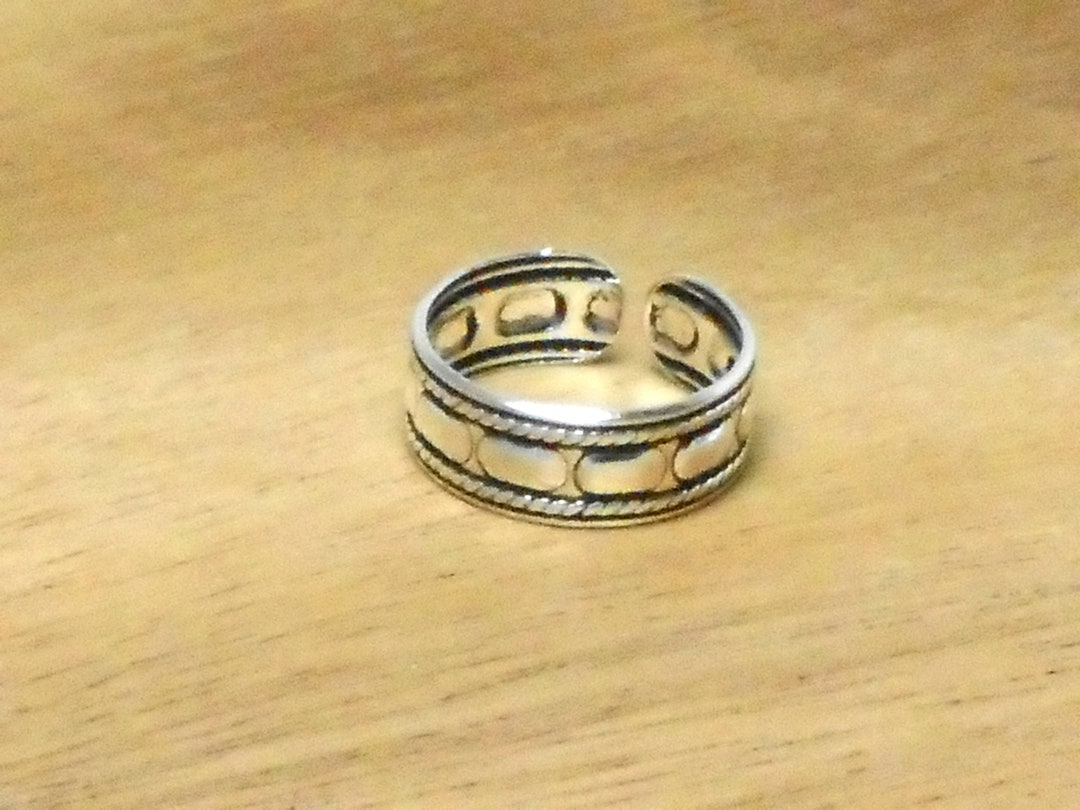 Adjustable Modern 925 Sterling Silver Toe Ring - Etsy