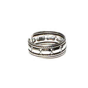 ADJUSTABLE 925 Sterling Silver TOE Ring image 3