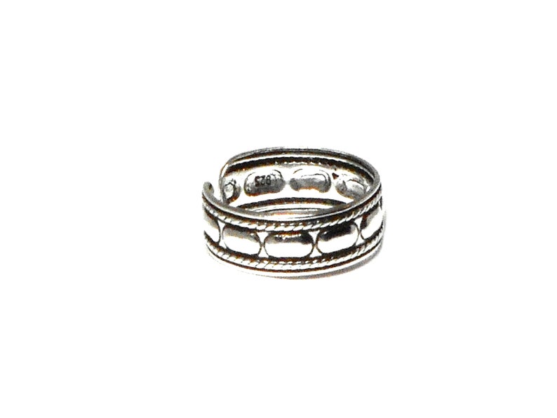 ADJUSTABLE 925 Sterling Silver TOE Ring image 3