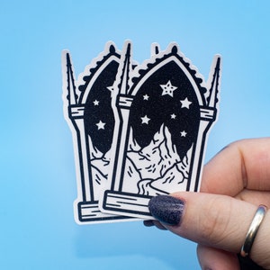 City Of the Starlight Window Glitter Sticker | Kindle Stickers | Book Lover Stickers | Cute Kindle Decal | Bookish Merch | ACOTAR Inspired