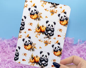 Inserto per Kindle a forma di zucca e panda / Inserto per custodia per e-reader / Accessori Kindle / Tecnologia / Regali a tema libri / Decorazioni per Kindle