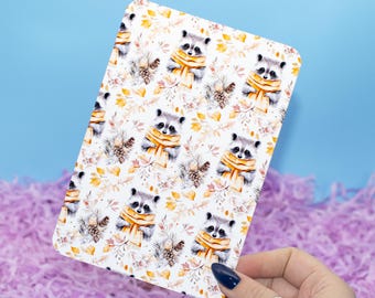 Autumn Raccoon Kindle Insert | E- Reader Insert for case | Kindle Accessories | Tech | Bookish Gifts | Kindle Decor