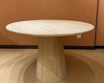 Tavolo da pranzo in travertino - fatto a mano