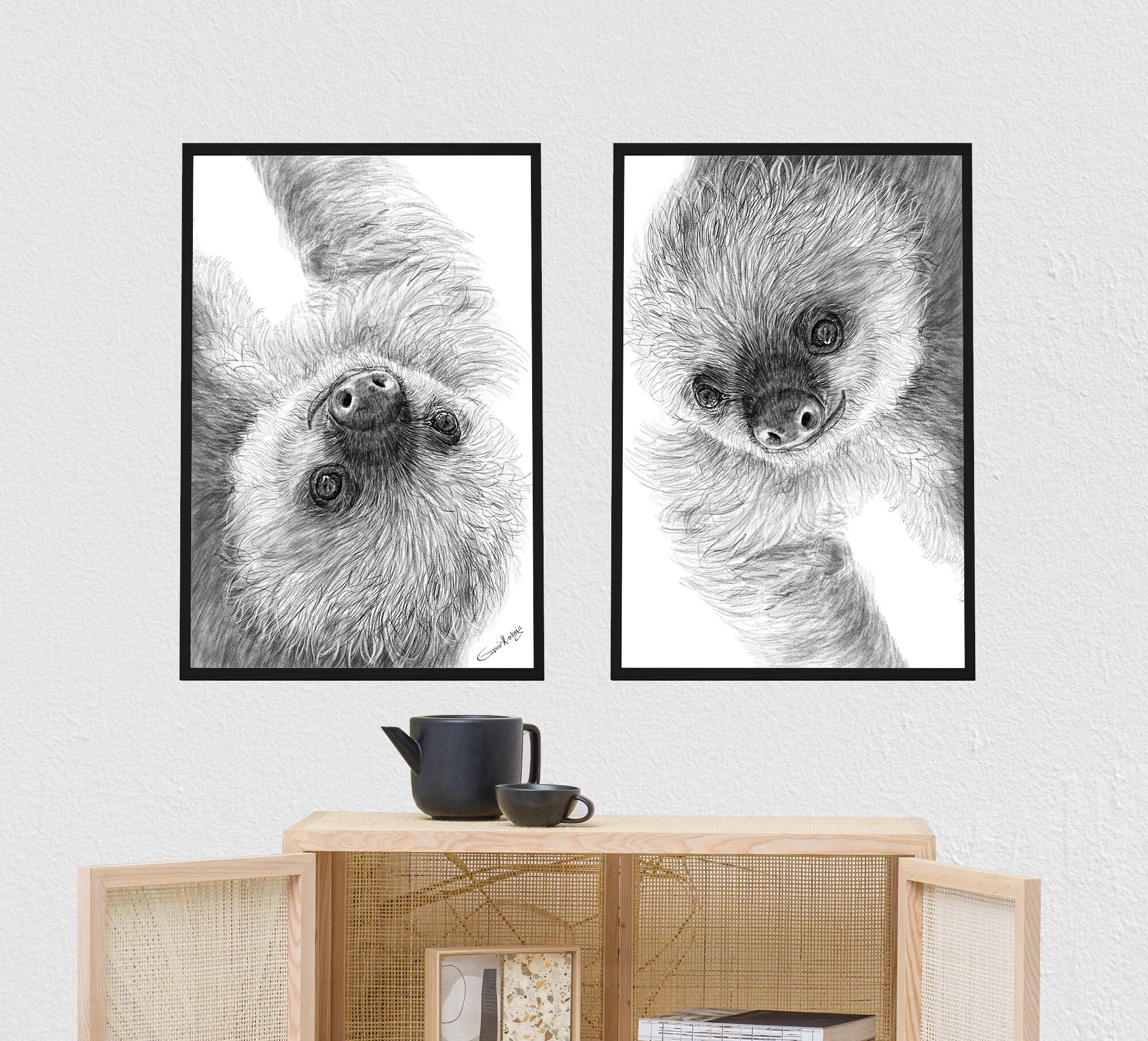 Sloth Png, Sloth Art, Sloth Print, Sloth Wall Art, Sloth Baby