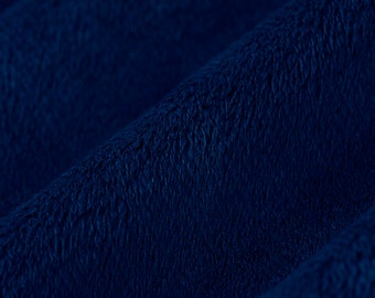 90” Wide NAVY BLUE Cuddle Soft Minky From Shannon Fabrics // Sold by the 1/2 yard -- Multiple qtys cut in ONE continuous piece